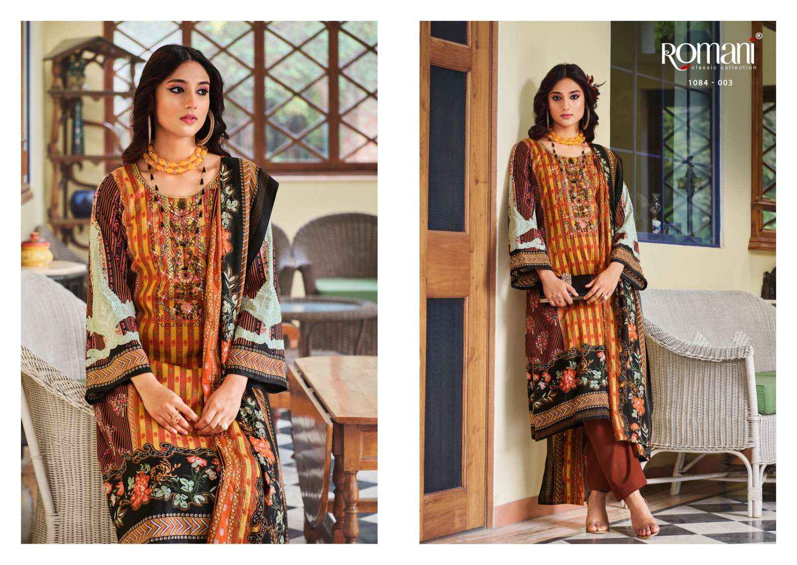 Romani Aarzu Cotton Dress Material 10 pcs Catalogue