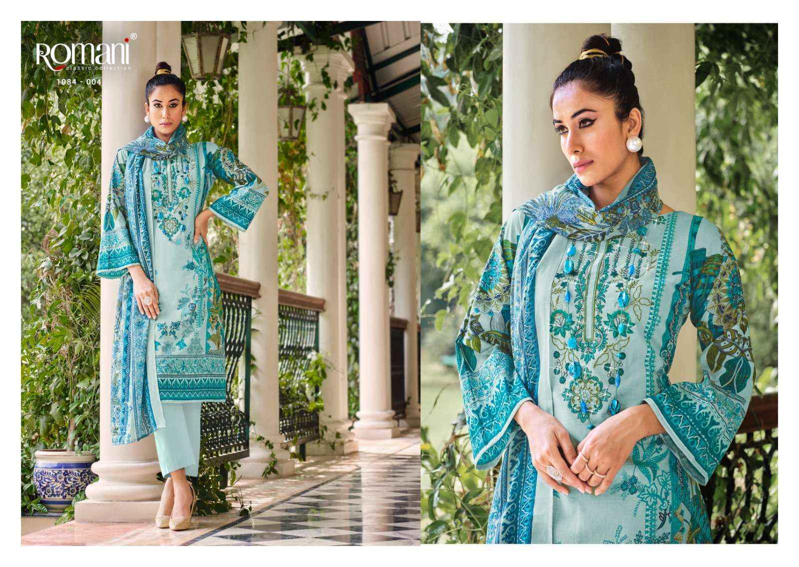 Romani Aarzu Cotton Dress Material 10 pcs Catalogue