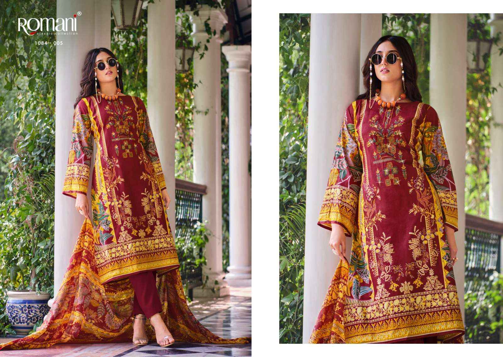 Romani Aarzu Cotton Dress Material 10 pcs Catalogue