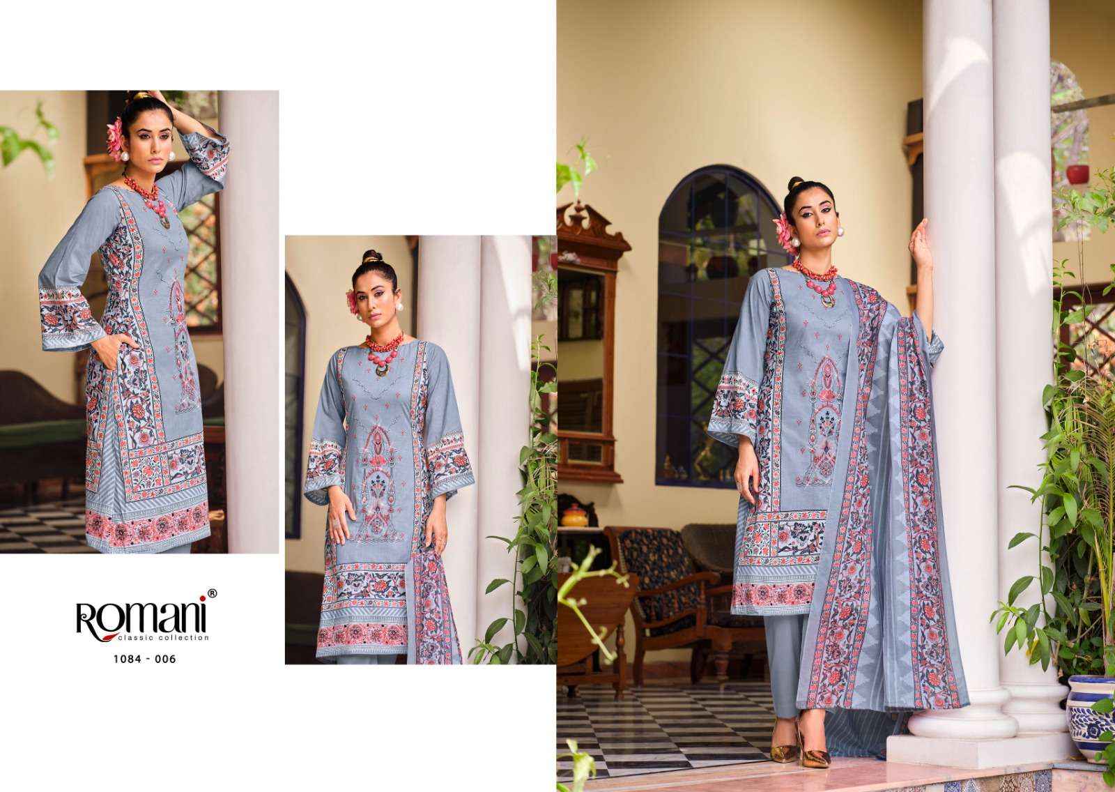 Romani Aarzu Cotton Dress Material 10 pcs Catalogue