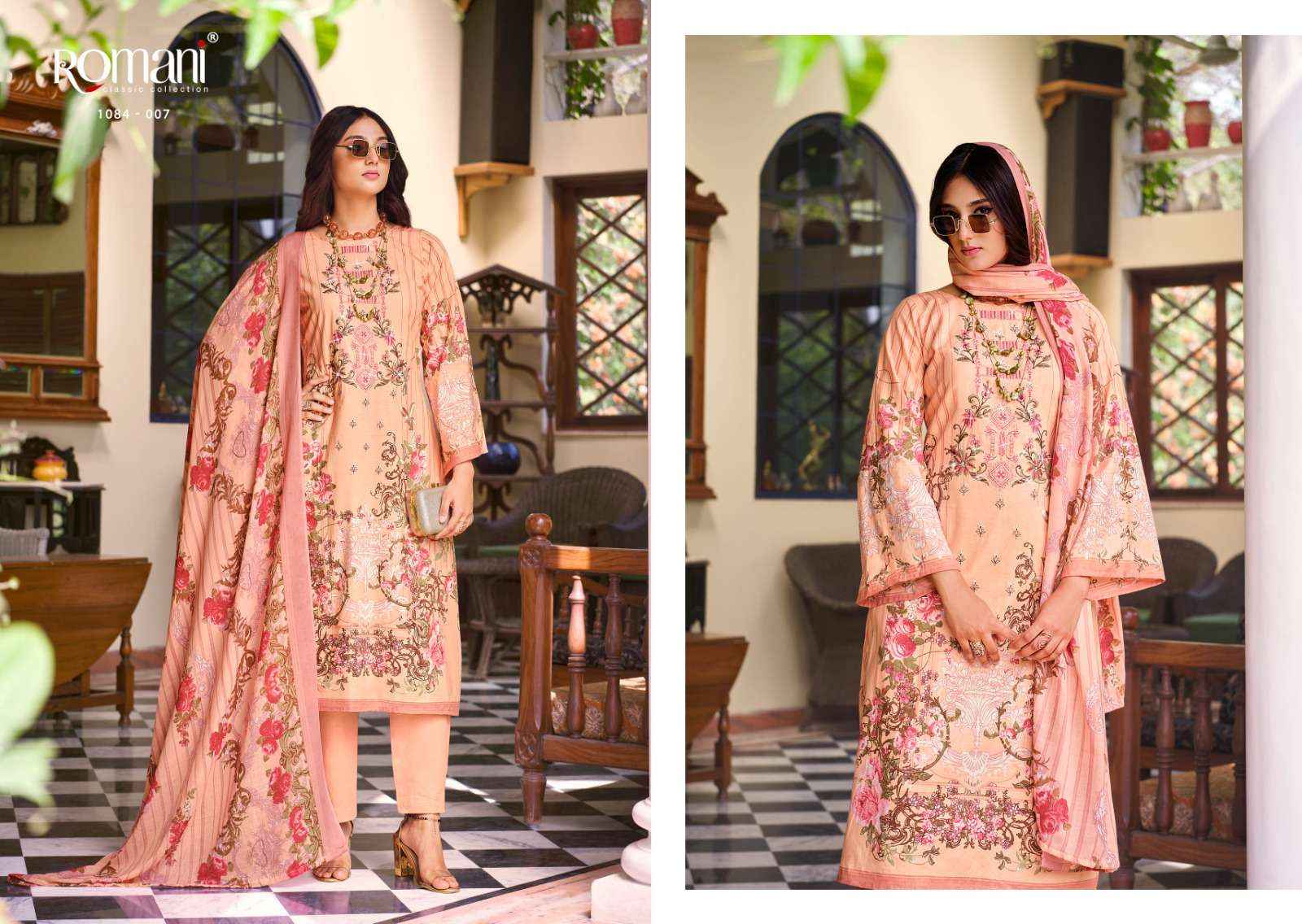 Romani Aarzu Cotton Dress Material 10 pcs Catalogue