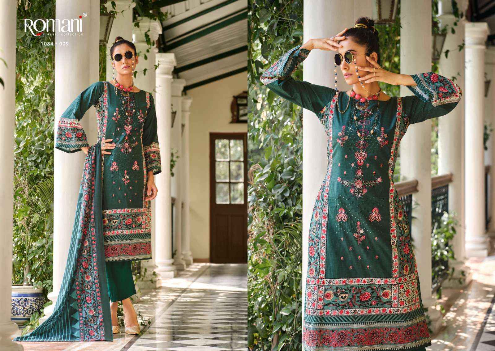 Romani Aarzu Cotton Dress Material 10 pcs Catalogue