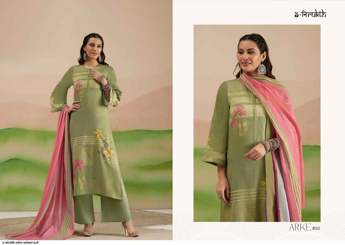 S Nirukth Arke Cotton Dress Material 8 pcs Catalogue