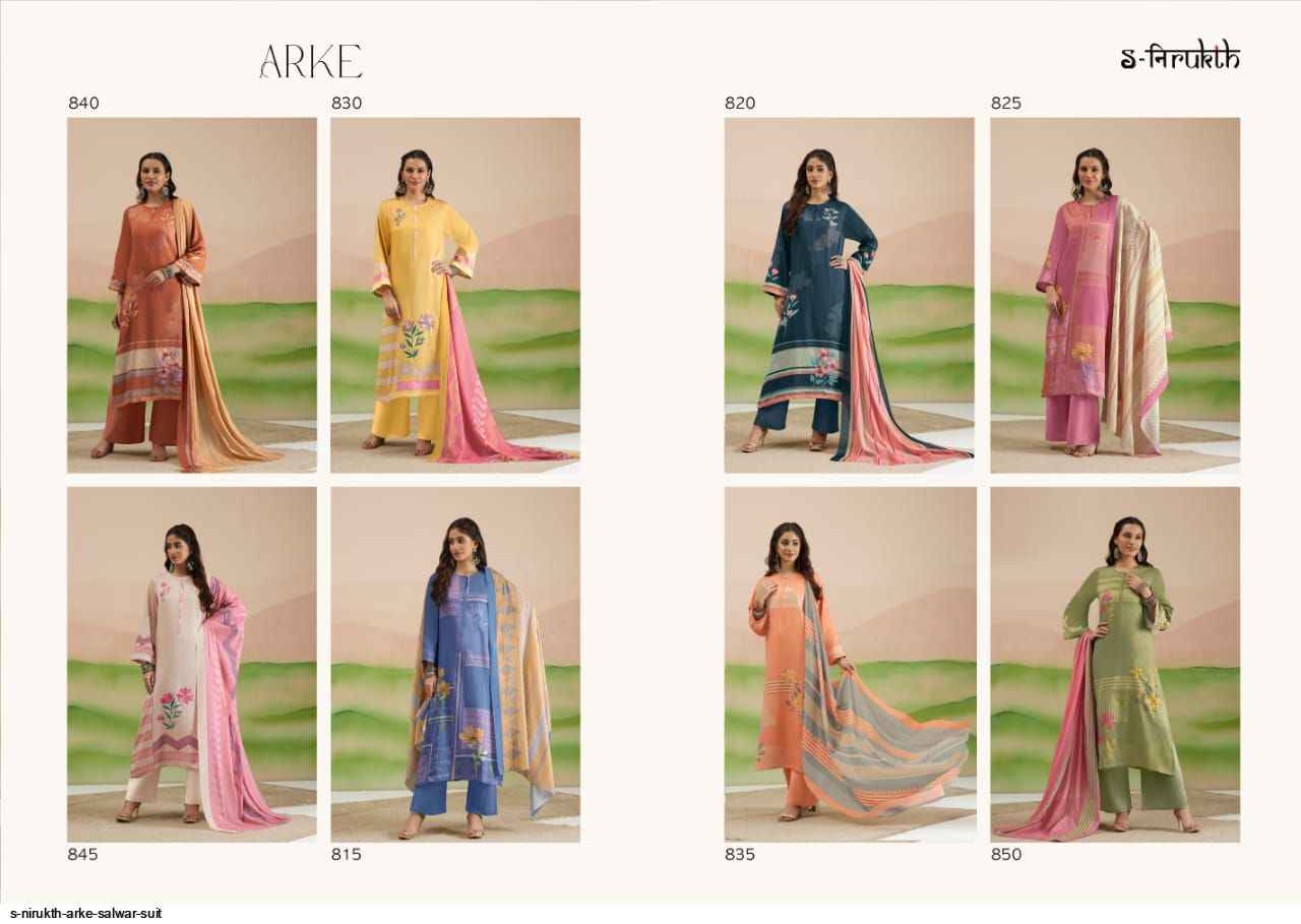 S Nirukth Arke Cotton Dress Material 8 pcs Catalogue