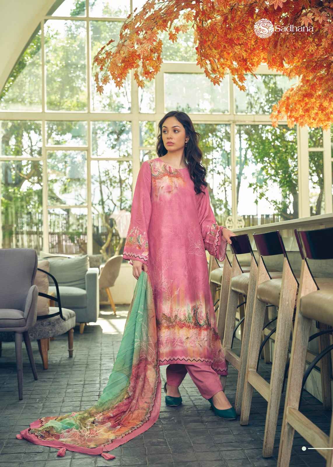 Sadhana Fashion Akali Pure Muslin Silk Dress Material (8 Pc Catalog)