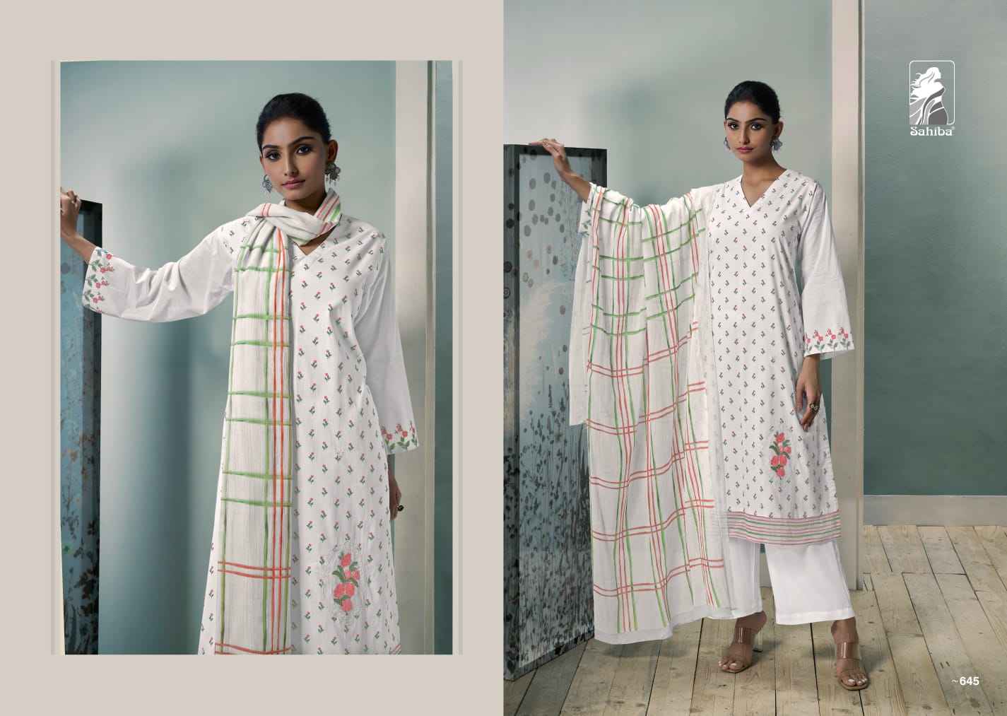 Sahiba Pushp Pure Cotton Lawn Print Dress Material (3 Pc Catalog)