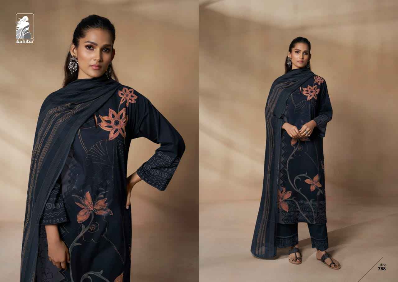 Sahiba Tribal Arts Moscos Cotton Dress Material (6 Pc Catalog)