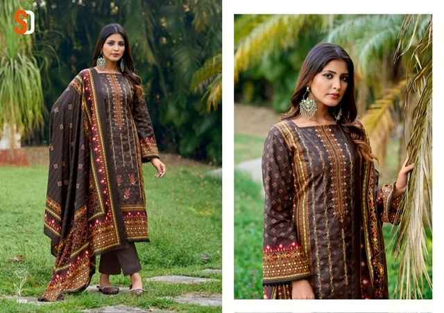 Shraddha Designer Bin Saeed Vol 6 Cotton Dress Material 8 pcs Catalogue