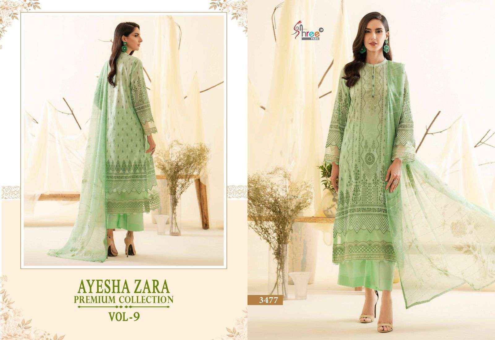 Shree Fabs Ayesha Zara Premium Collection Vol 9 Cotton Dress Material 6 pcs Catalogue