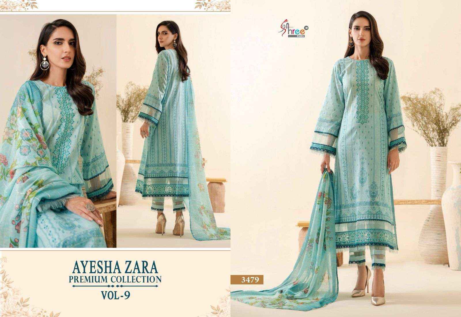 Shree Fabs Ayesha Zara Premium Collection Vol 9 Cotton Dress Material 6 pcs Catalogue