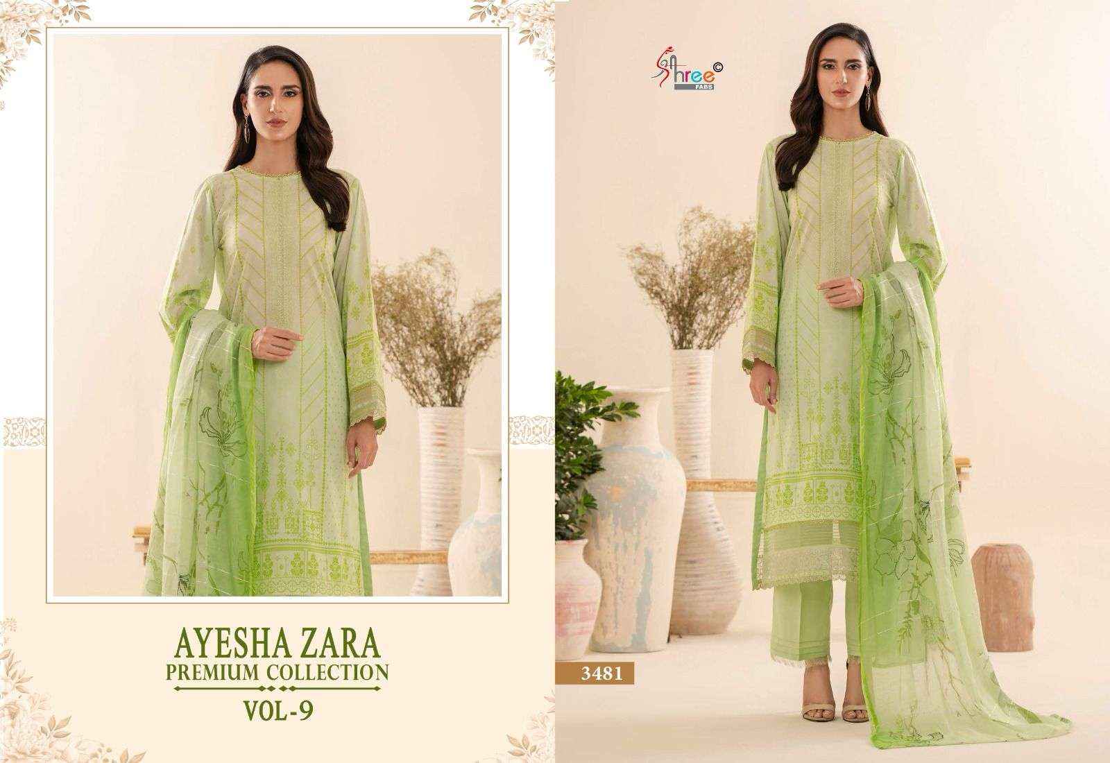 Shree Fabs Ayesha Zara Premium Collection Vol 9 Cotton Dress Material 6 pcs Catalogue