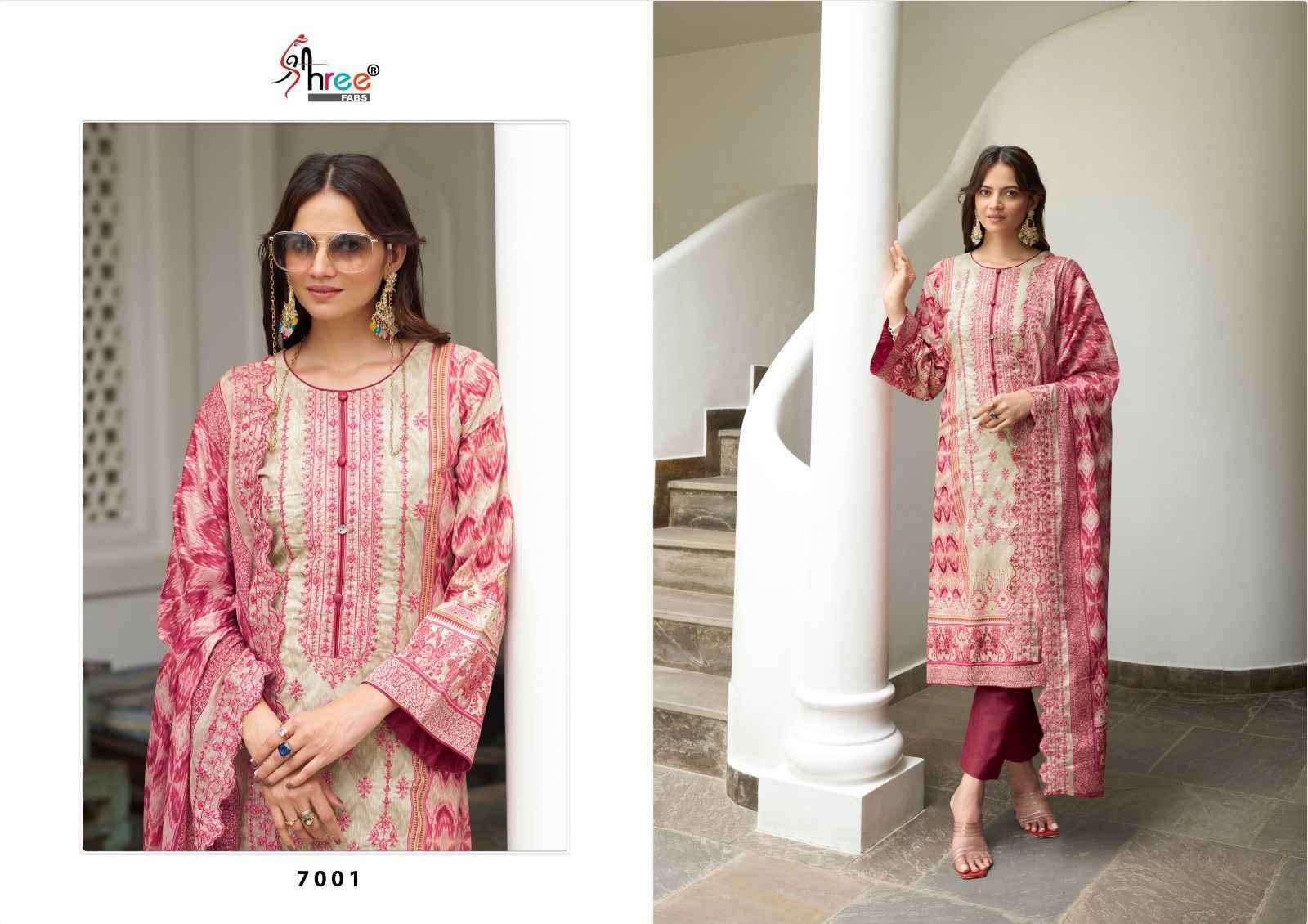 Shree Fabs Bin Saeed Lawn Collection Vol 7 Readymade Lawn Cotton Dress 6 pcs Catalogue