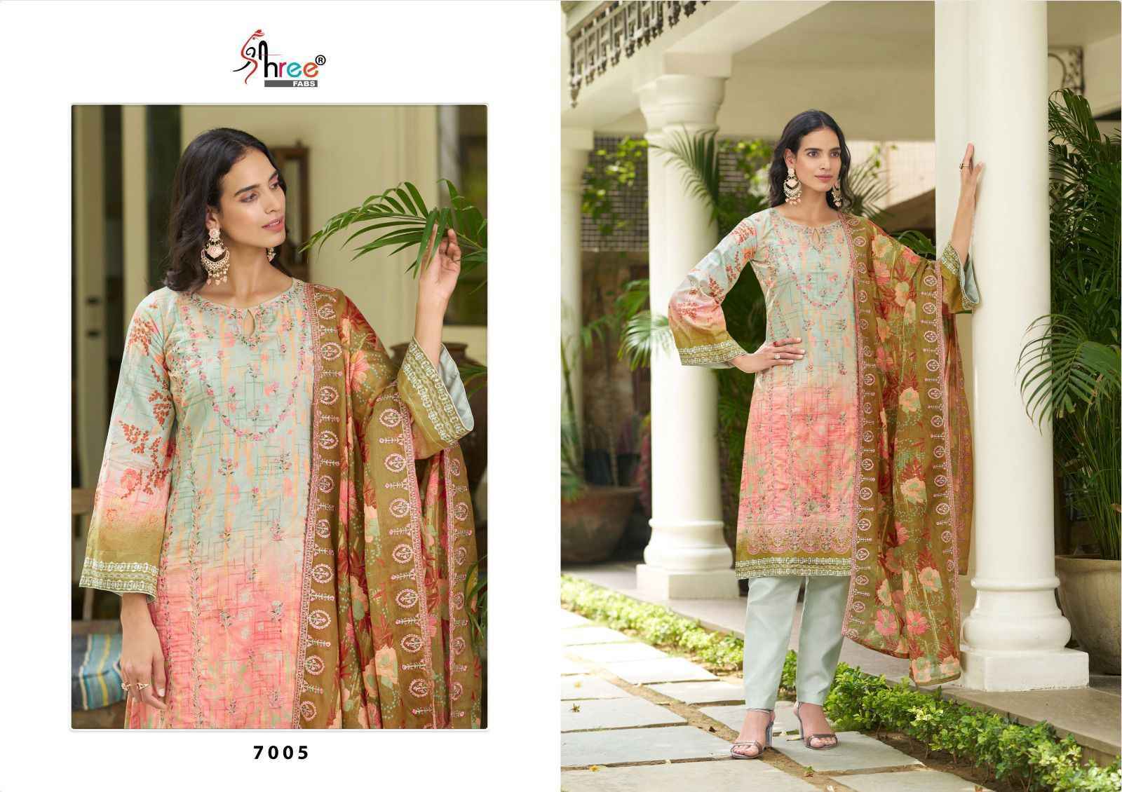 Shree Fabs Bin Saeed Lawn Collection Vol 7 Readymade Lawn Cotton Dress 6 pcs Catalogue