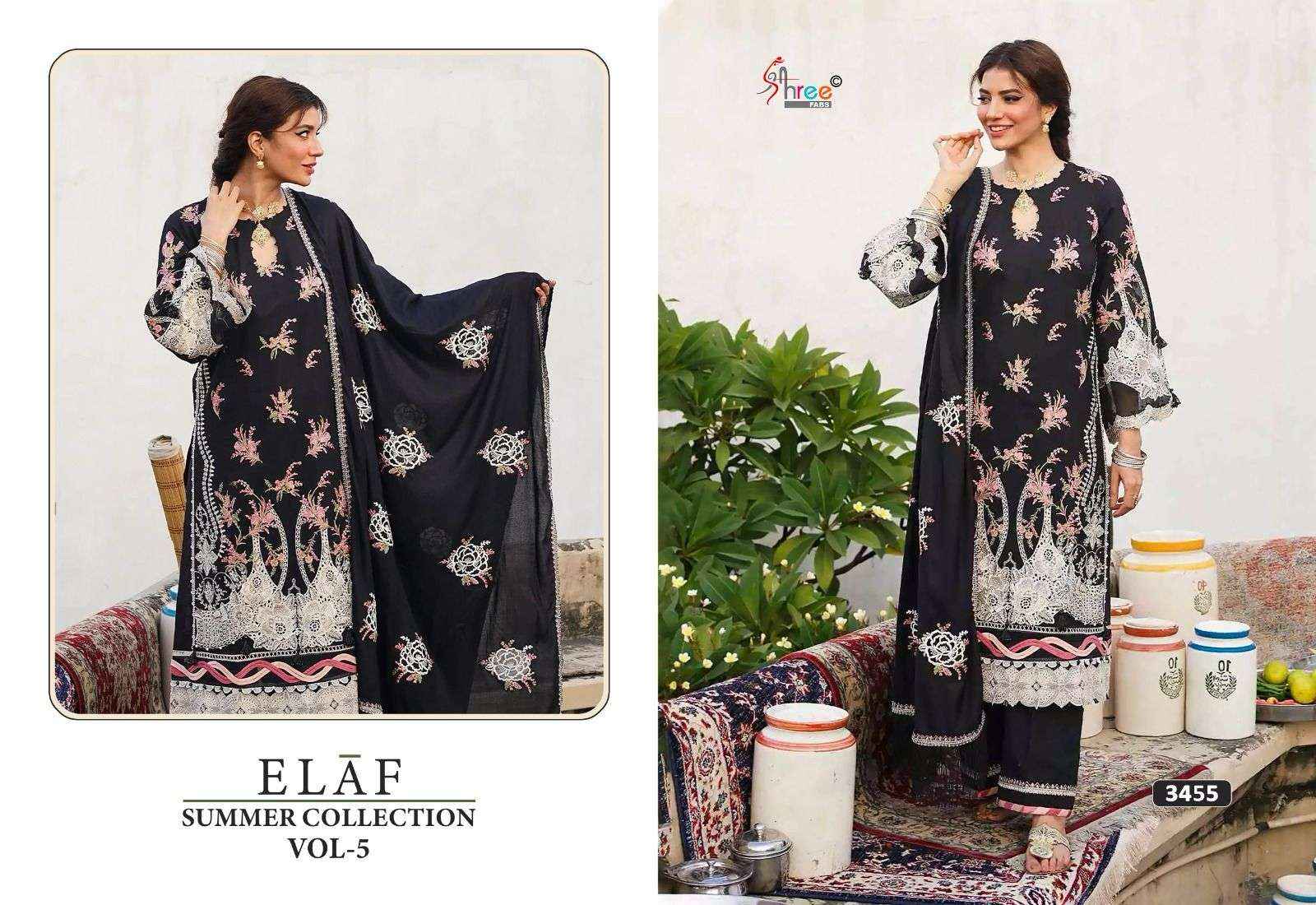 Shree Fabs Elaf Summer Collection Vol 5 Cotton Dress Material 4 pcs Catalogue