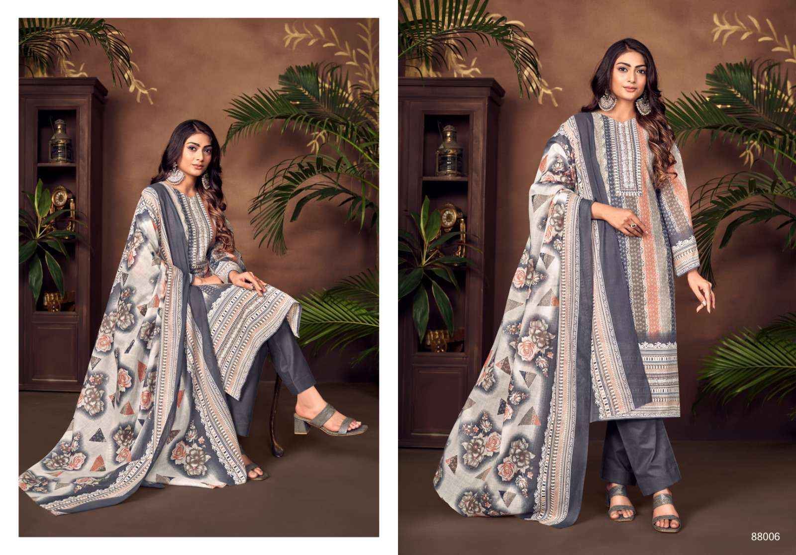 Skt Adhira Vol 6 Cotton Dress Material 8 pcs Catalogue