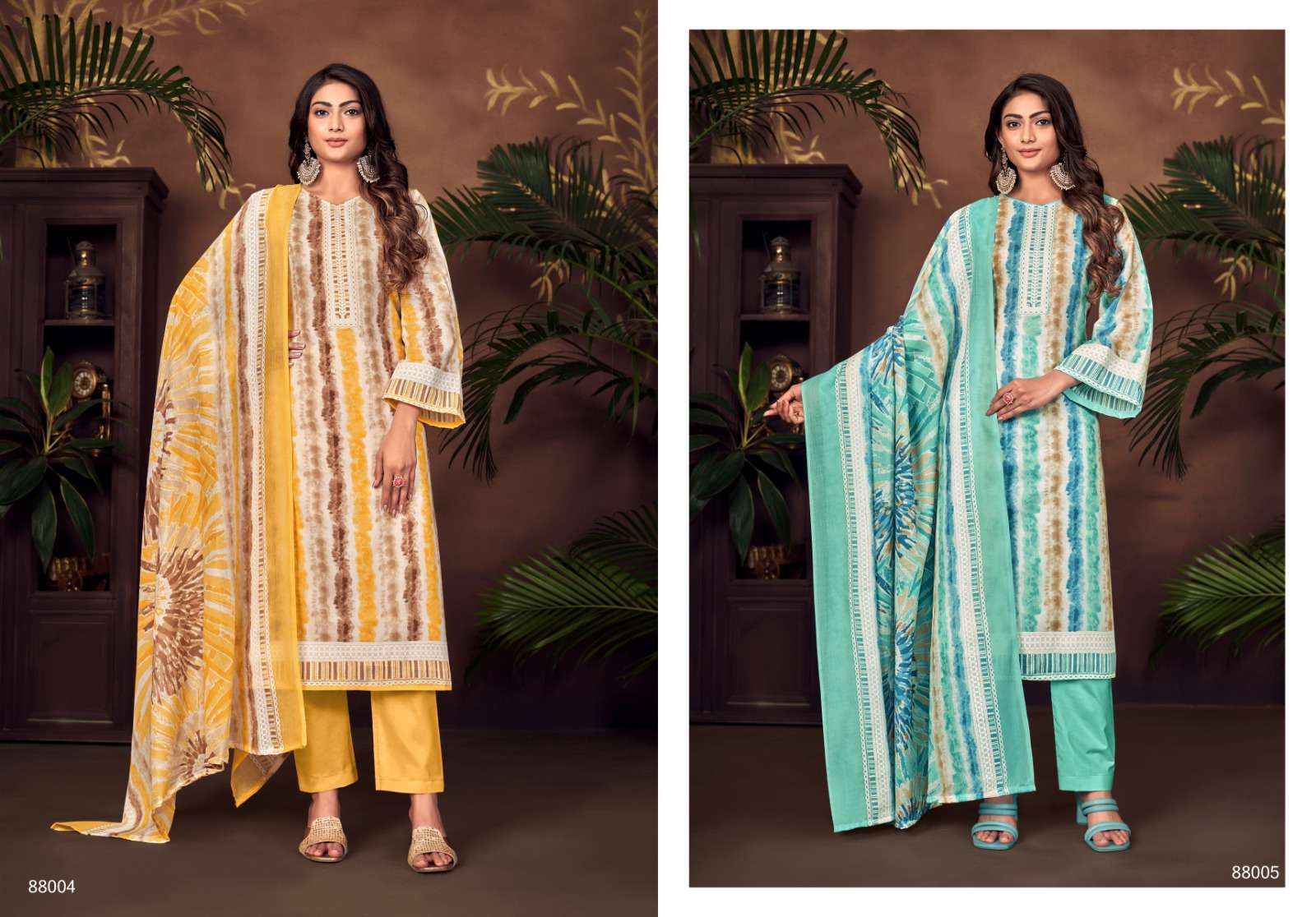 Skt Adhira Vol 6 Cotton Dress Material 8 pcs Catalogue