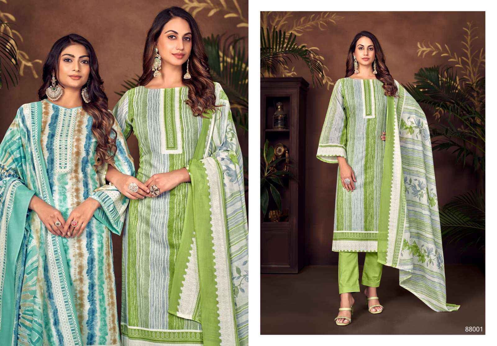 Skt Adhira Vol 6 Cotton Dress Material 8 pcs Catalogue