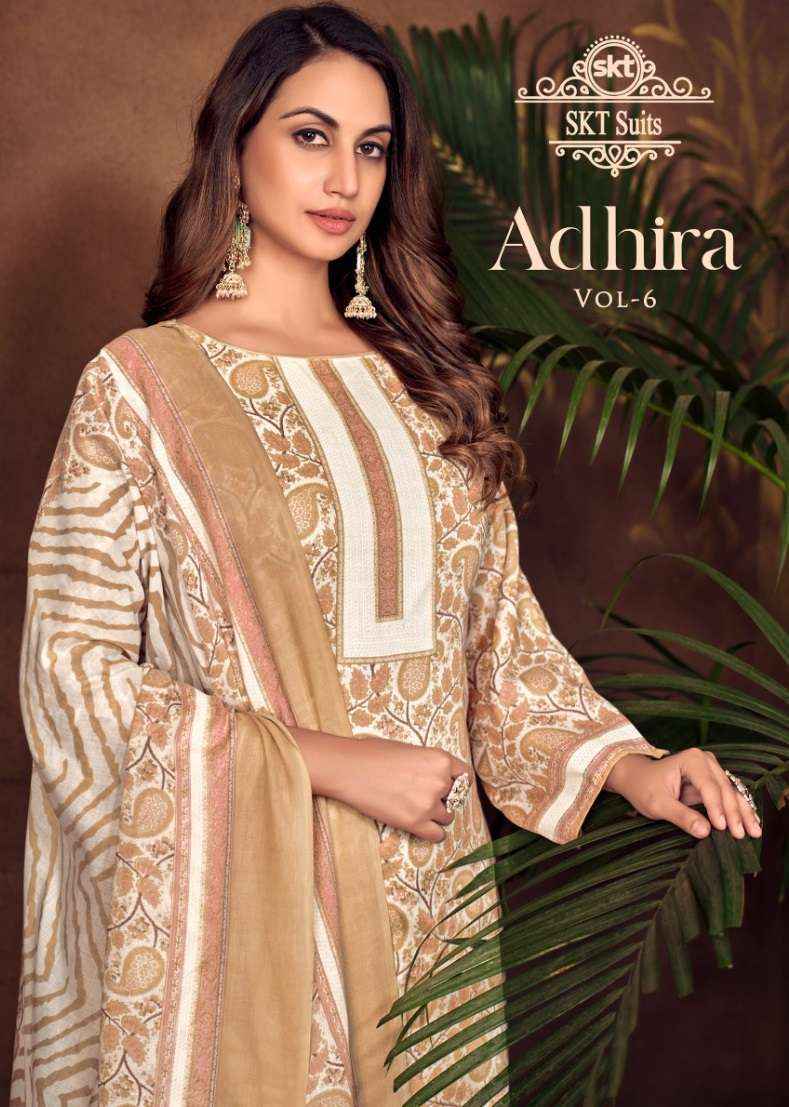 Skt Adhira Vol 6 Cotton Dress Material 8 pcs Catalogue