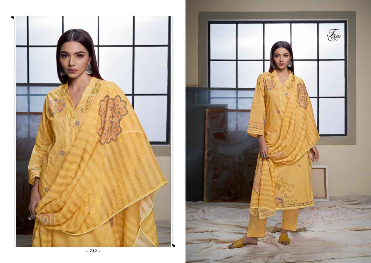 T & M Global Citizen Moscos Cotton Dress Material (6 Pc Catalog)