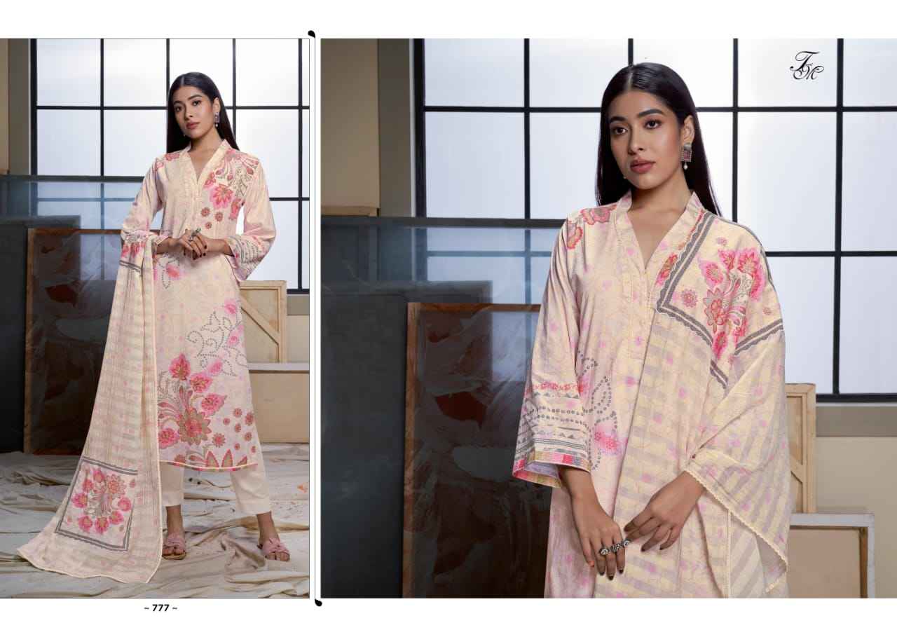 T & M Global Citizen Moscos Cotton Dress Material (6 Pc Catalog)