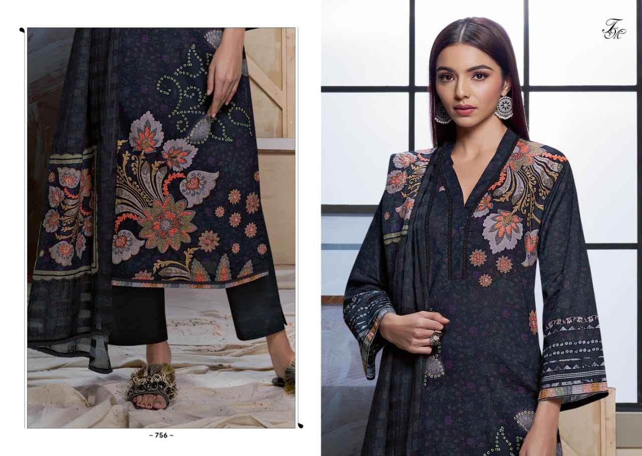 T & M Global Citizen Moscos Cotton Dress Material (6 Pc Catalog)