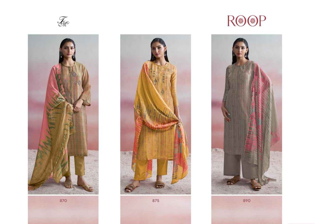 T & M Roop Florence Simmer Dress Material (3 Pc Catalog)