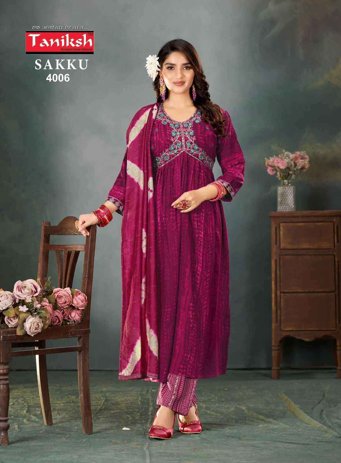 Taniksh Sakku Vol 4 Rayon Kurti Combo 8 pcs Catalogue