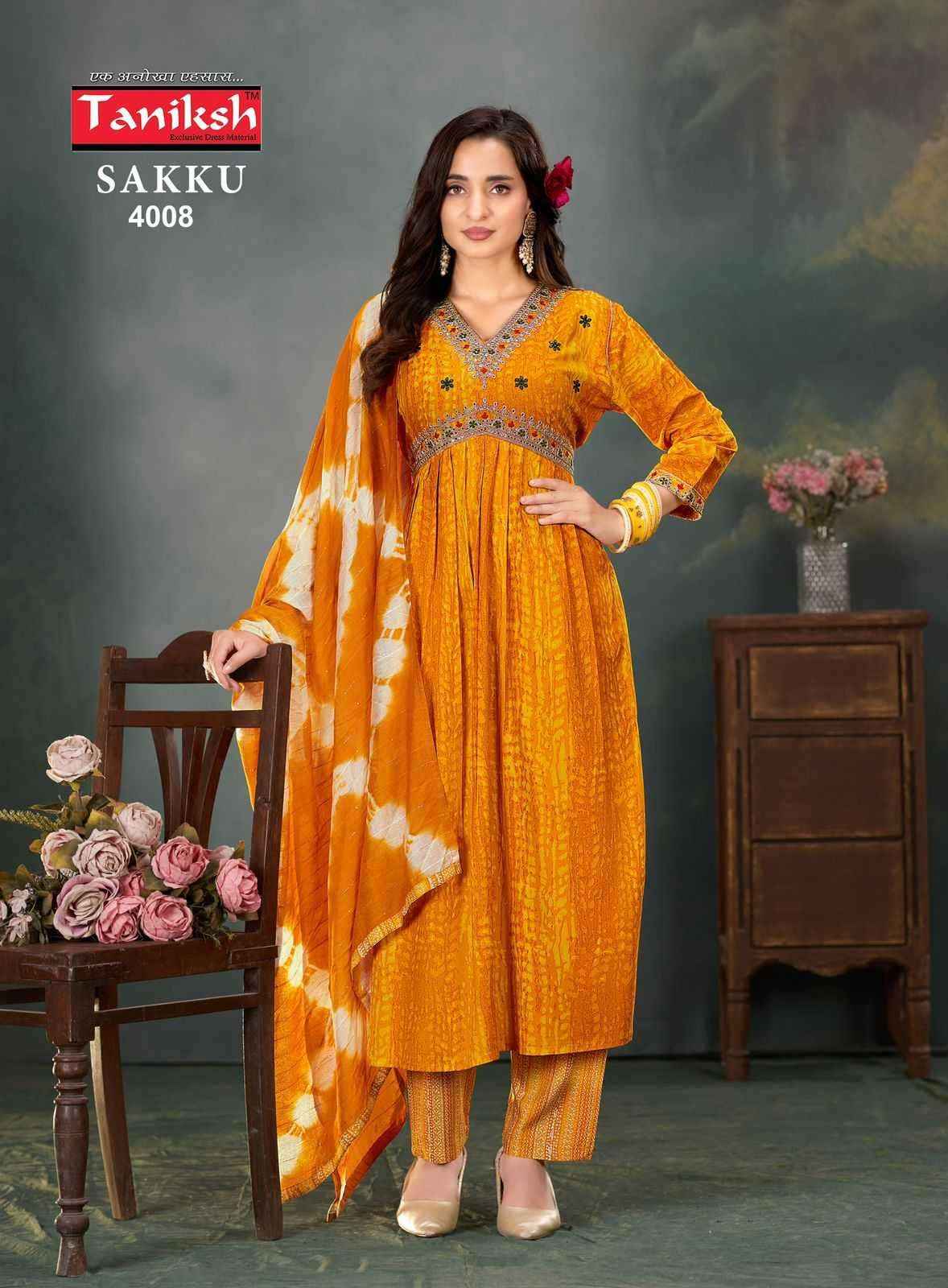 Taniksh Sakku Vol 4 Rayon Kurti Combo 8 pcs Catalogue