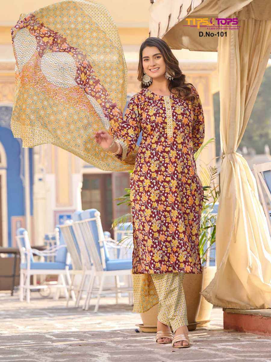 Tips & Tops Summer Fashion Vol 1 Readymade Cotton Dress 6 pcs Catalogue