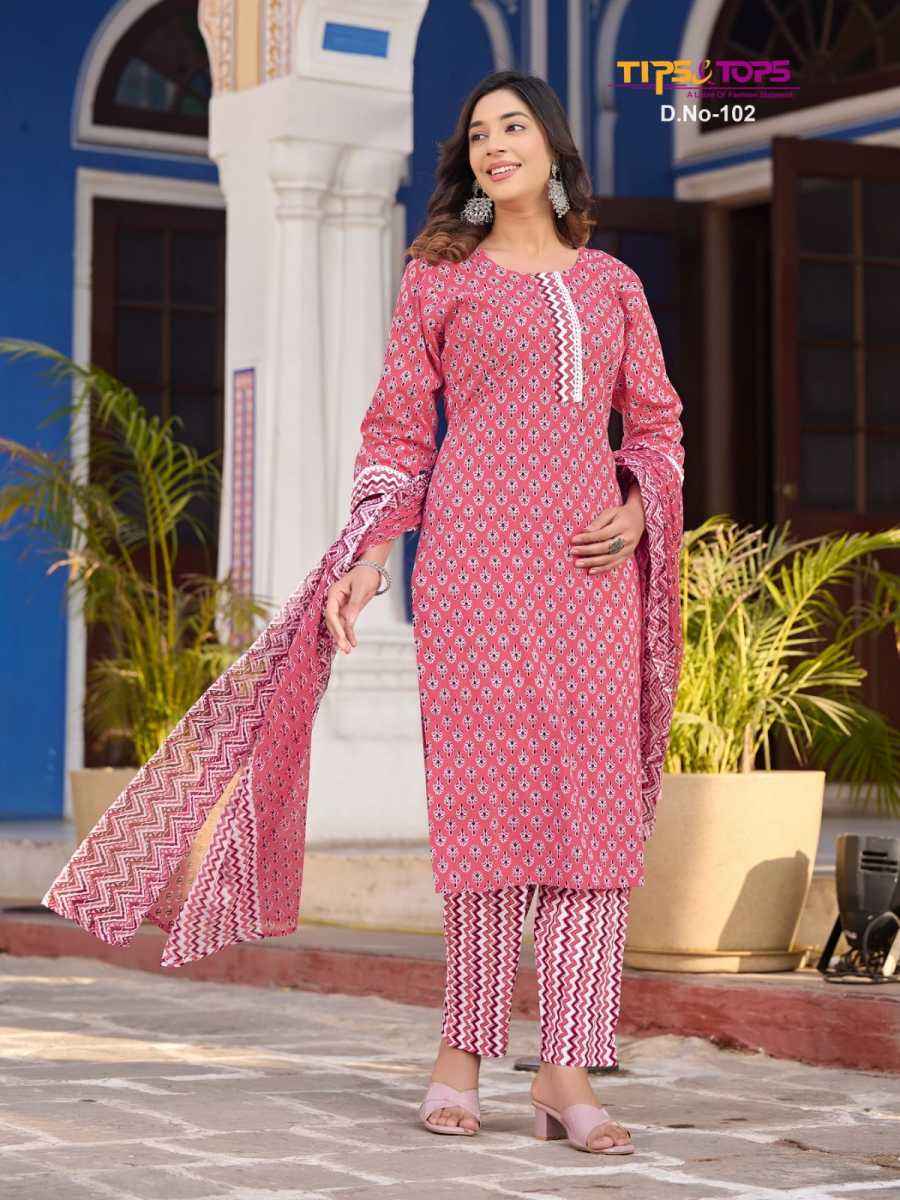 Tips & Tops Summer Fashion Vol 1 Readymade Cotton Dress 6 pcs Catalogue