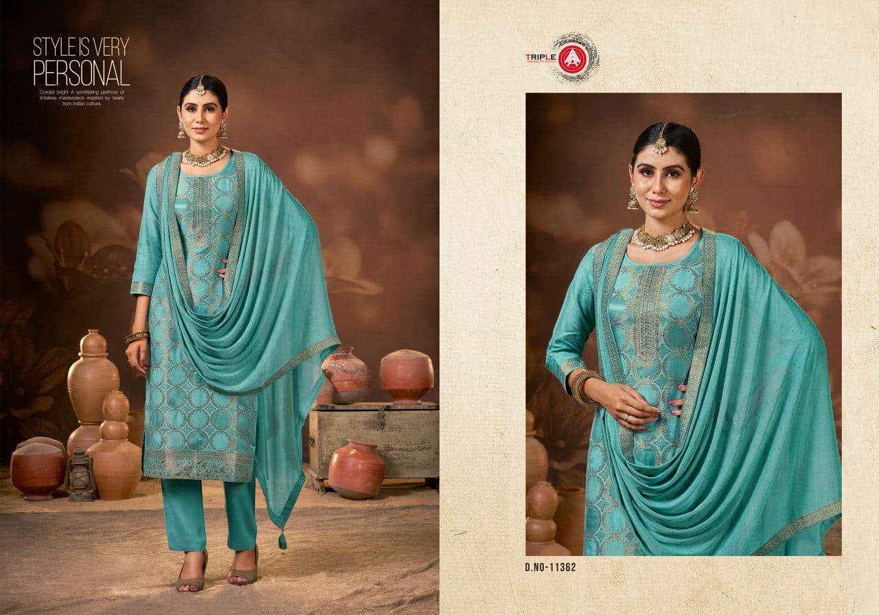 Triple A Payal Vol 3 Muslin Dress Material 6 pcs Catalogue