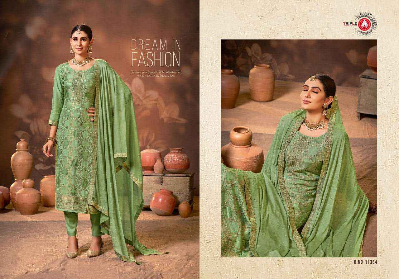 Triple A Payal Vol 3 Muslin Dress Material 6 pcs Catalogue