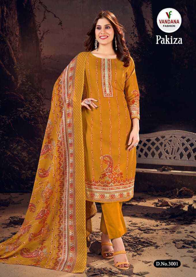 Vandana Pakiza Vol 3 Cotton Dress Material 10 pcs Catalogue