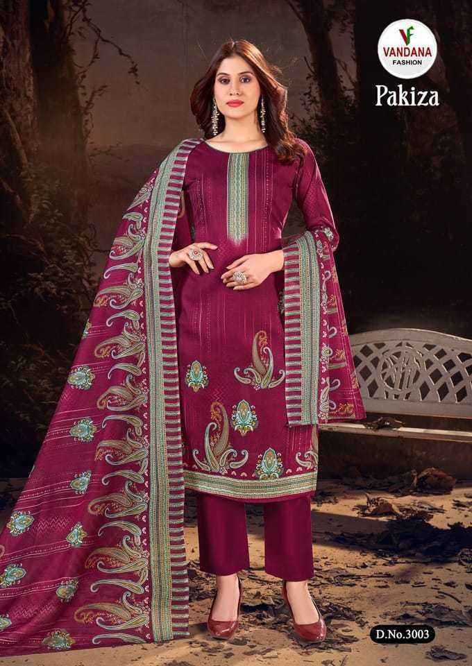 Vandana Pakiza Vol 3 Cotton Dress Material 10 pcs Catalogue