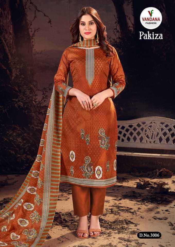 Vandana Pakiza Vol 3 Cotton Dress Material 10 pcs Catalogue