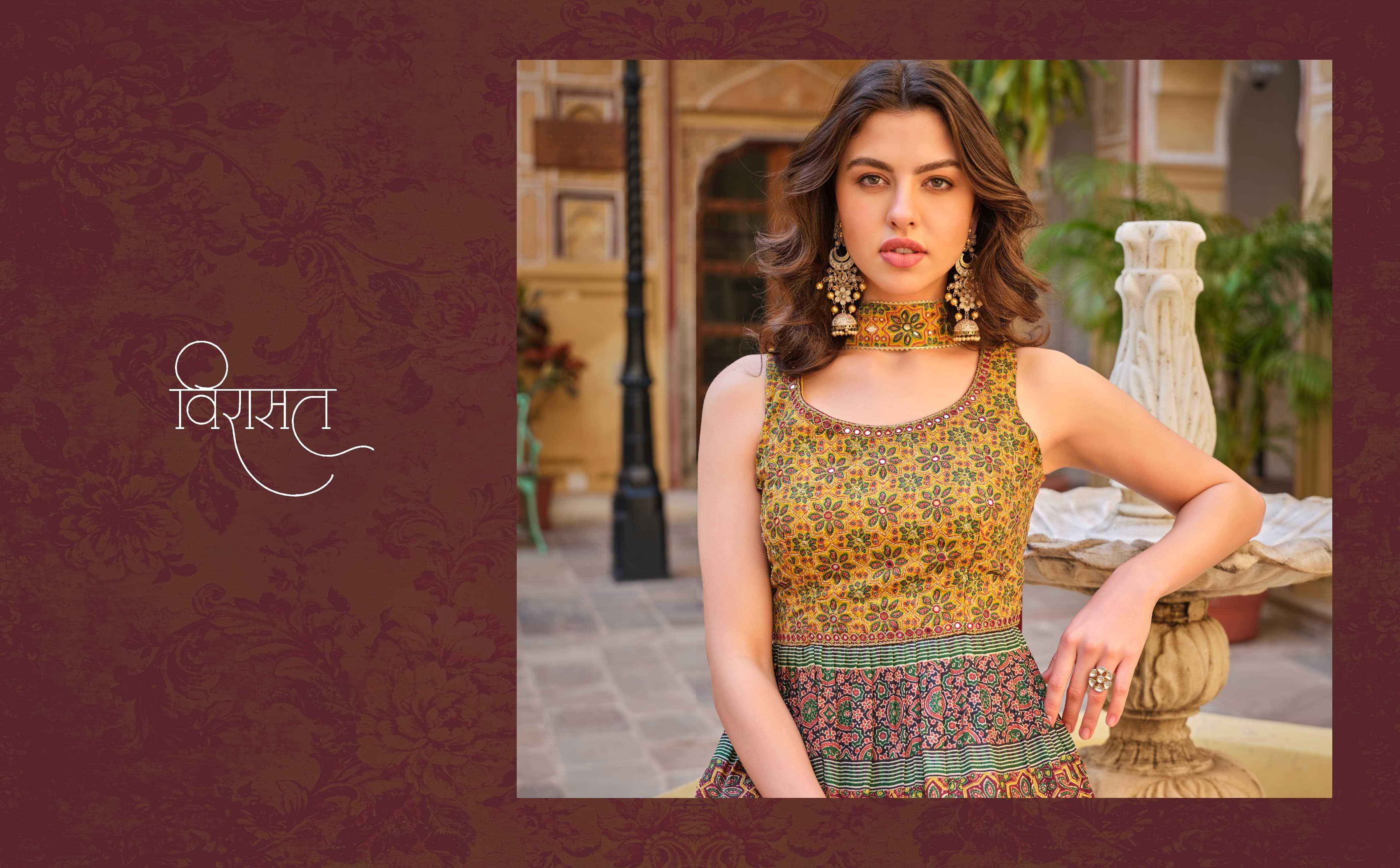 Virasat Noor Georgette Kurti Combo 4 pcs Catalogue