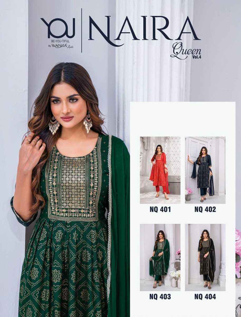 Wanna Naira Queen Vol 4 Rayon Kurti Combo 4 pcs Catalogue