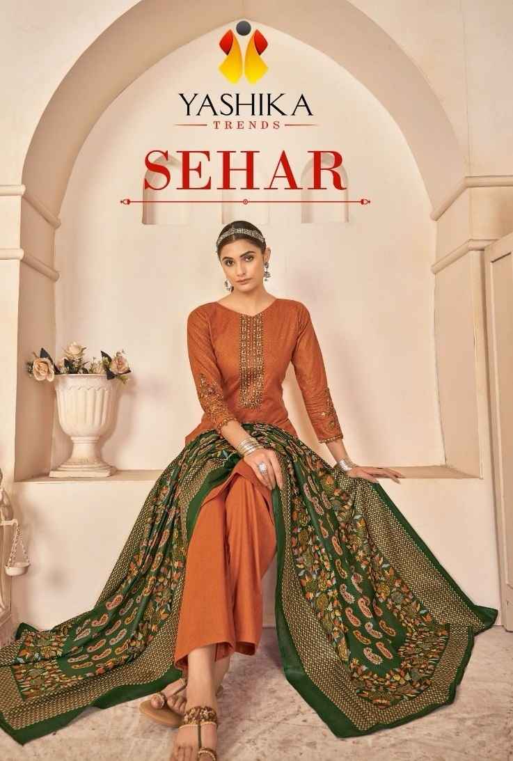 Yashika Trends Sehar Cotton Dress Material 8 pcs Catalogue