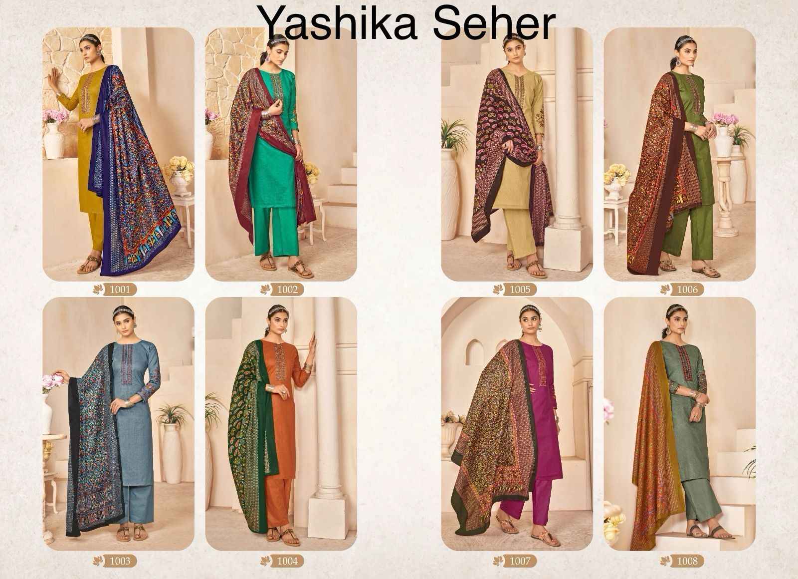 Yashika Trends Sehar Cotton Dress Material 8 pcs Catalogue