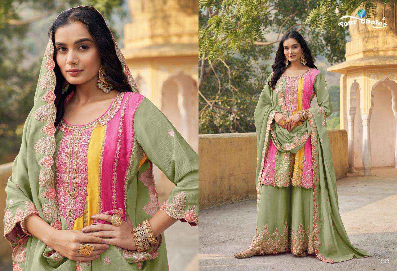 Your Choice Orra Vol-3 Heavy Chinon Readymade Suit(3 Pc Catalog)