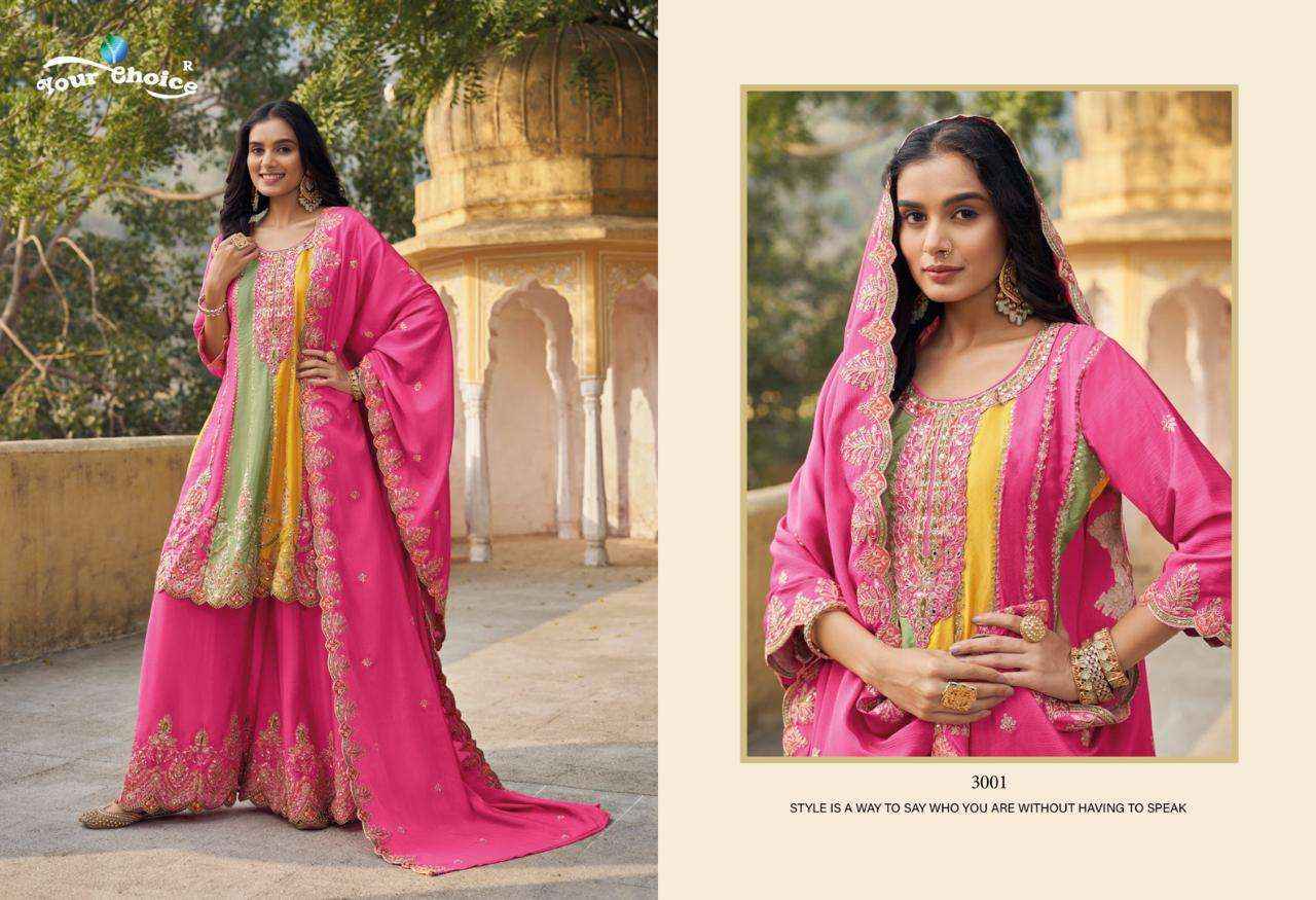 Your Choice Orra Vol-3 Heavy Chinon Readymade Suit(3 Pc Catalog)