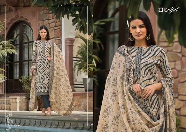 Zulfat Baani Cotton Dress Material 8 pcs Catalogue