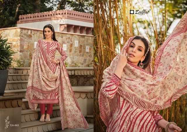 Zulfat Baani Cotton Dress Material 8 pcs Catalogue