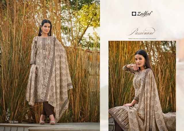 Zulfat Baani Cotton Dress Material 8 pcs Catalogue