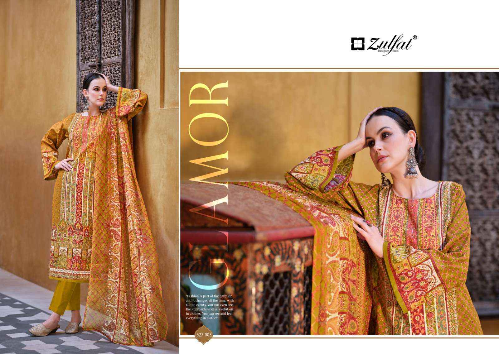 Zulfat Sabira Cotton Dress Material 8 pcs Catalogue