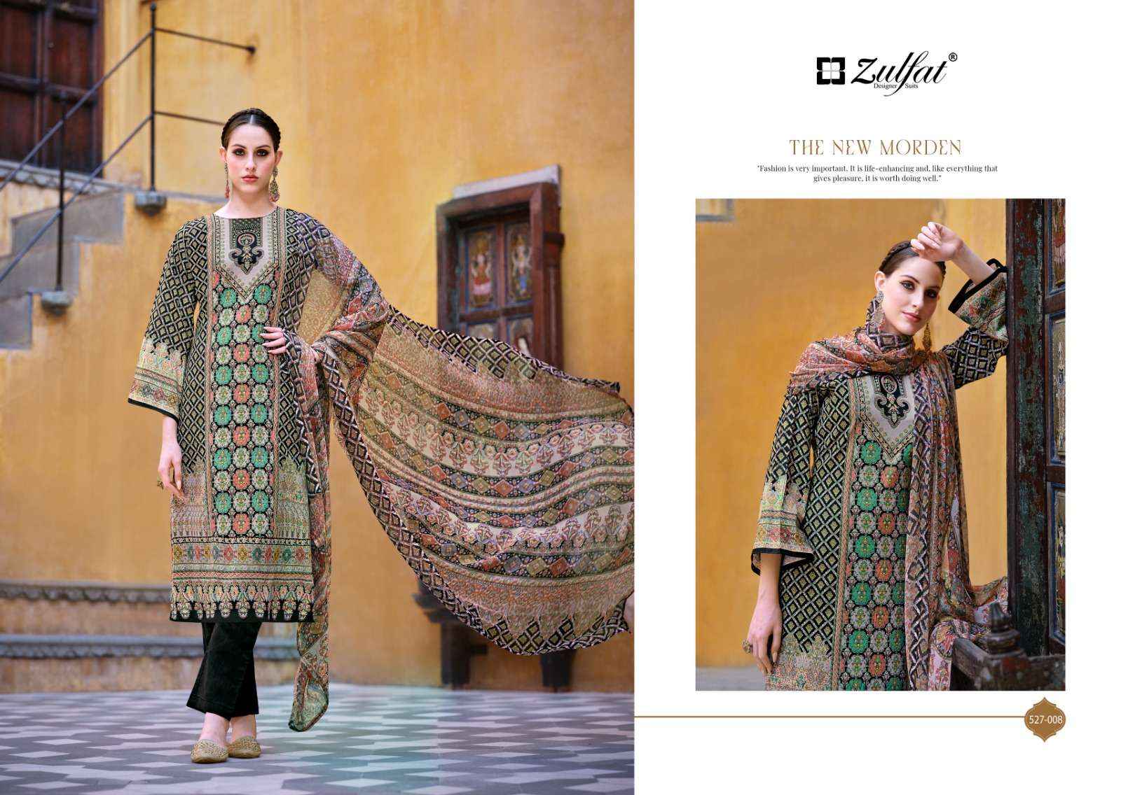 Zulfat Sabira Cotton Dress Material 8 pcs Catalogue