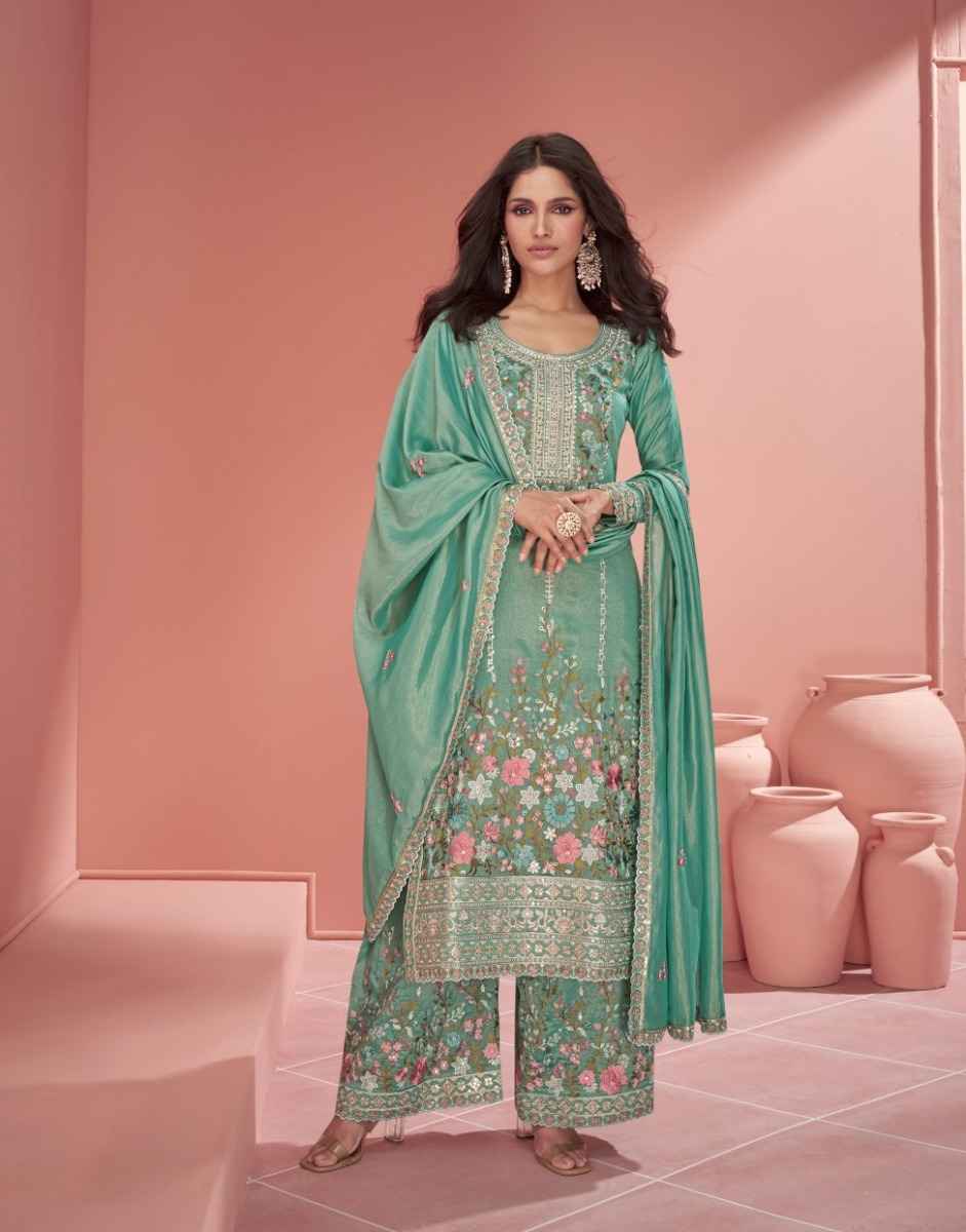 Aashirwad Creation Mehroon Readymade Silk Dress 3 pcs Catalogue