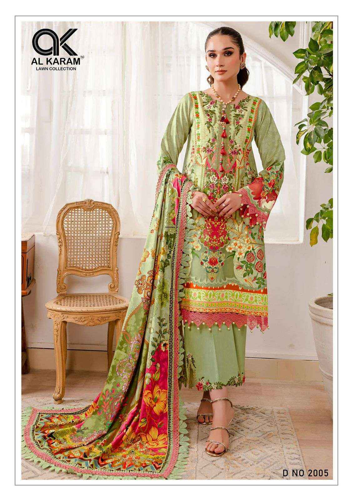 Al Karam Florence Vol 2 Cambric Cotton Dress Material 6 pcs Catalogue