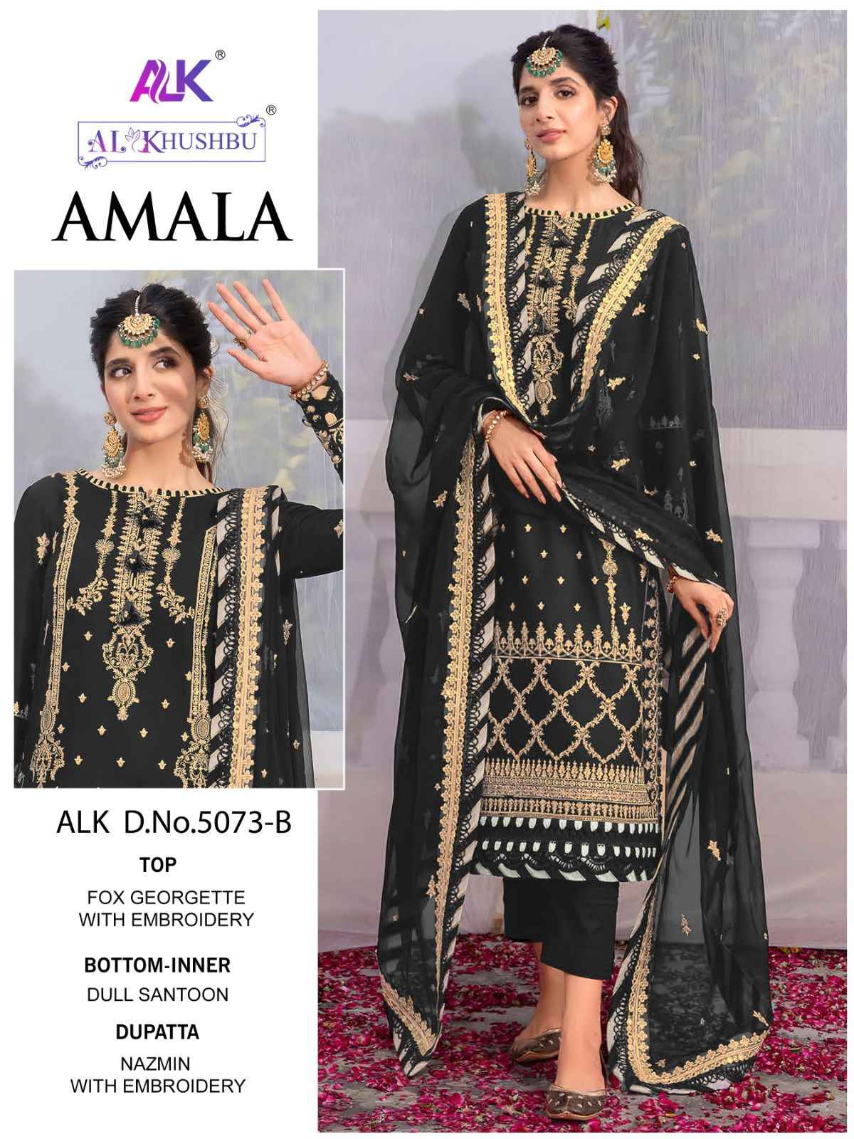 AL_Khushbu Amala Vol-1 Georgette Dress Material (3 Pc Catalog)