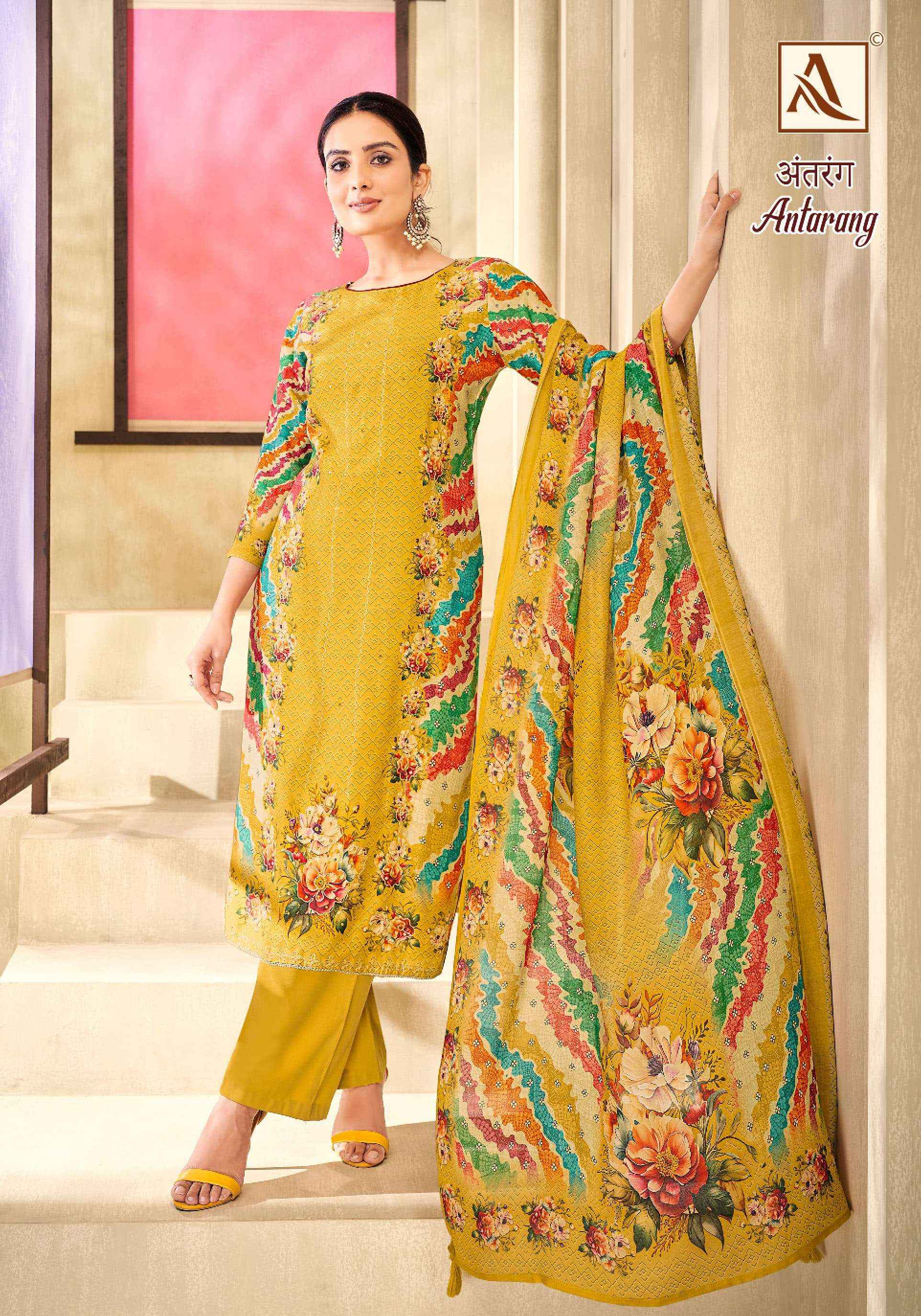 Alok Antarang Viscose Dress Material 6 pcs Catalogue